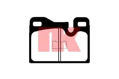 Комплект тормозных колодок, дисковый тормоз NK купить