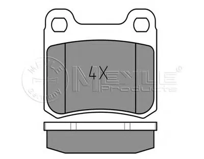 Комплект тормозных колодок, дисковый тормоз MEYLE купить