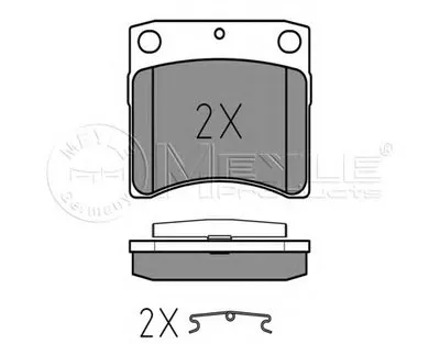 Комплект тормозных колодок, дисковый тормоз MEYLE купить