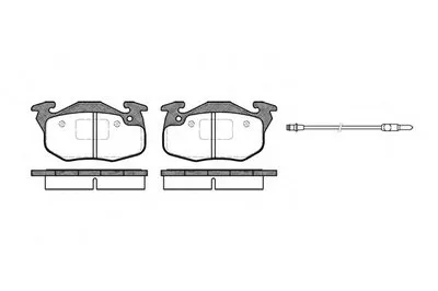 Комплект тормозных колодок, дисковый тормоз REMSA купить