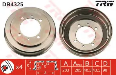 Тормозной барабан TRW купить