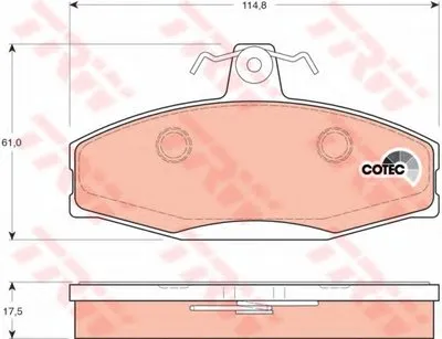 Комплект тормозных колодок, дисковый тормоз COTEC TRW купить