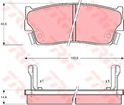 Комплект тормозных колодок, дисковый тормоз TRW купить