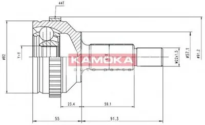 Шарнирный комплект, приводной вал KAMOKA KAMOKA купить