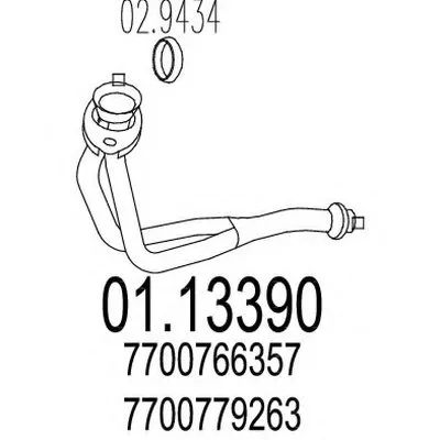 Труба выхлопного газа MTS купить