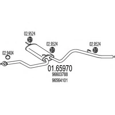 Глушитель выхлопных газов конечный MTS купить