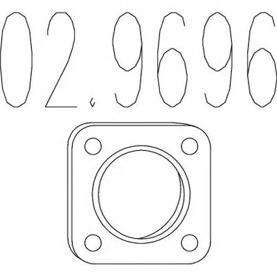 Прокладка, труба выхлопного газа MTS купить