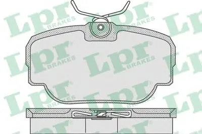 Комплект тормозных колодок, дисковый тормоз LPR купить