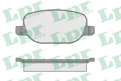 Комплект тормозных колодок, дисковый тормоз LPR купить