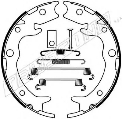 Комплект тормозных колодок, стояночная тормозная система TRUSTING купить