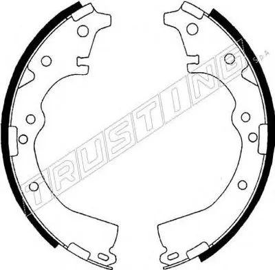 Комплект тормозных колодок TRUSTING купить