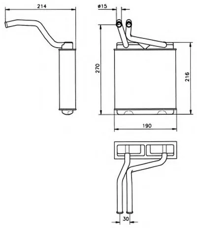 Теплообменник, отопление салона EASY FIT NRF купить