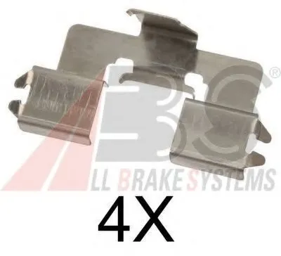 Комплектующие, колодки дискового тормоза A.B.S. купить