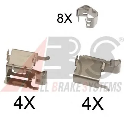 Комплектующие, колодки дискового тормоза A.B.S. купить