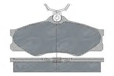 Комплект тормозных колодок, дисковый тормоз SCT Germany купить