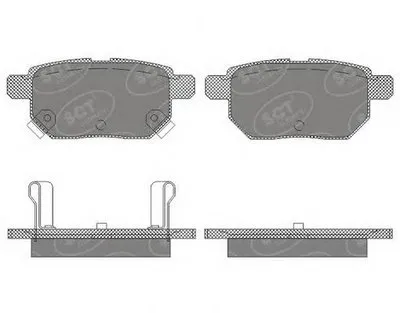 Комплект тормозных колодок, дисковый тормоз SCT Germany купить