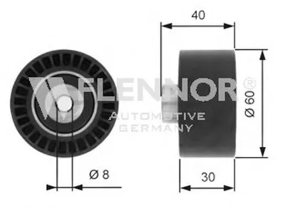 Паразитный / Ведущий ролик, зубчатый ремень FLENNOR купить