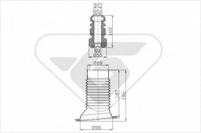 Пылезащитный комплект, амортизатор HUTCHINSON купить