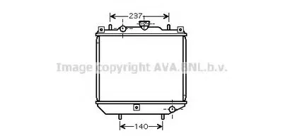 Радиатор, охлаждение двигателя AVA QUALITY COOLING купить