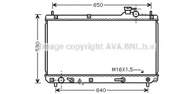 Радиатор, охлаждение двигателя AVA QUALITY COOLING купить