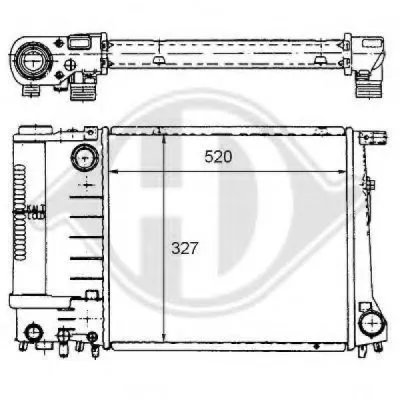 Радиатор, охлаждение двигателя DIEDERICHS купить