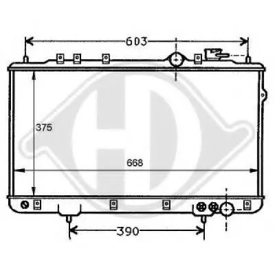 Радиатор, охлаждение двигателя DIEDERICHS купить