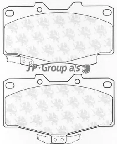 Комплект тормозных колодок, дисковый тормоз QH JP GROUP купить