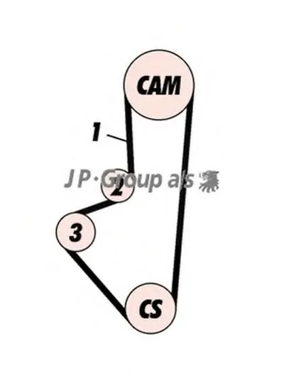 Комплект ремня ГРМ QH JP GROUP купить