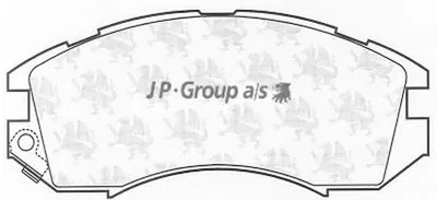 Комплект тормозных колодок, дисковый тормоз QH JP GROUP купить