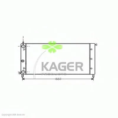 Радиатор, охлаждение двигателя KAGER купить