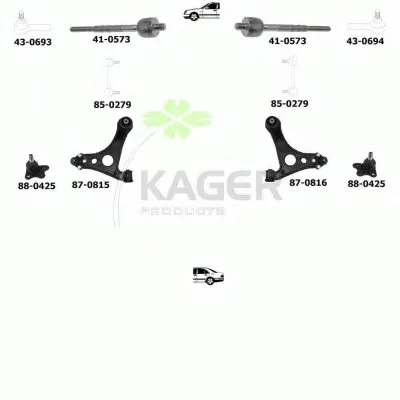 Подвеска колеса KAGER купить