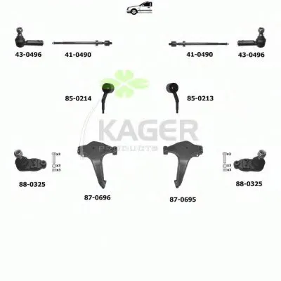 Подвеска колеса KAGER купить