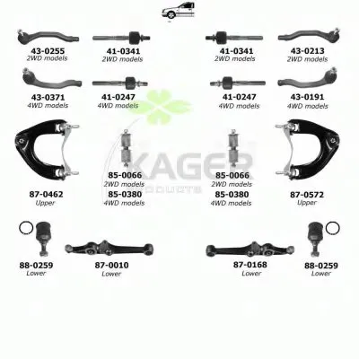 Подвеска колеса KAGER купить