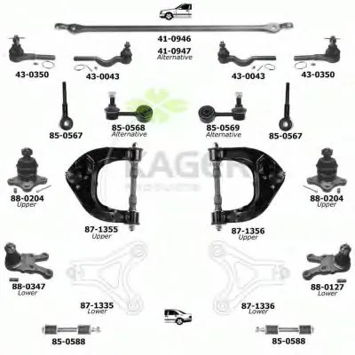 Подвеска колеса KAGER купить