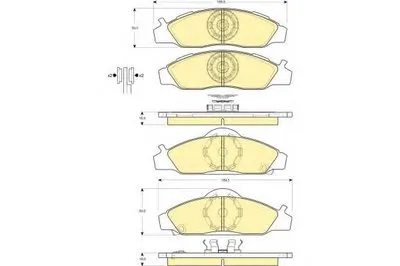 Комплект тормозных колодок, дисковый тормоз GIRLING купить