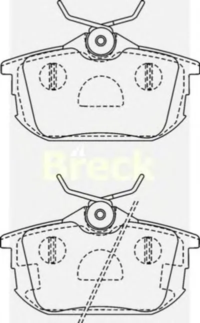 Комплект тормозных колодок, дисковый тормоз BRECK купить