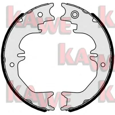 Комплект тормозных колодок, стояночная тормозная система KAWE купить