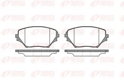 Комплект тормозных колодок, дисковый тормоз KAWE купить