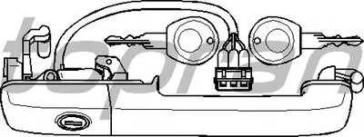 Ручка двери TOPRAN купить