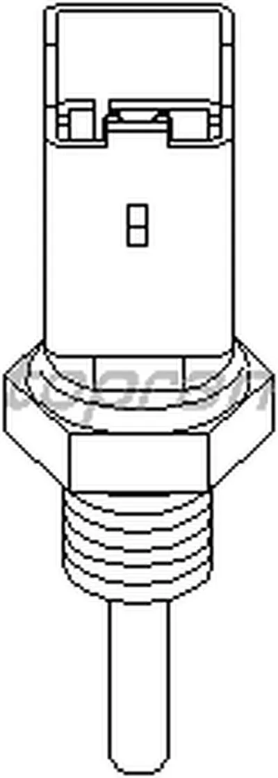 Датчик, температура охлаждающей жидкости TOPRAN купить