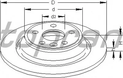 Тормозной диск COATED TOPRAN купить