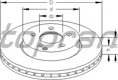 Тормозной диск COATED TOPRAN купить