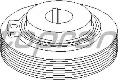 Амортизатор, поликлиновой ремень TOPRAN купить