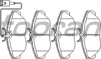 Комплект тормозных колодок, дисковый тормоз TOPRAN купить