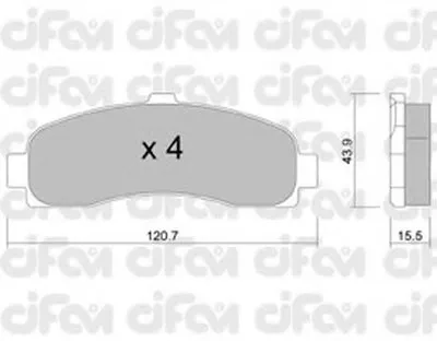 Комплект тормозных колодок, дисковый тормоз CIFAM купить