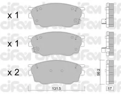 Комплект тормозных колодок, дисковый тормоз CIFAM купить