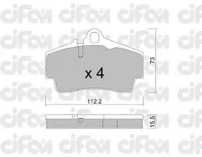 Комплект тормозных колодок, дисковый тормоз CIFAM купить