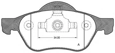 Комплект тормозных колодок, дисковый тормоз ADVANCE OPEN PARTS купить