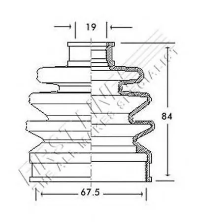 Пыльник, приводной вал FIRST LINE купить