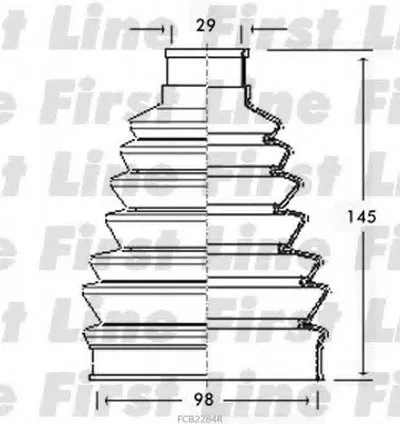 Пыльник, приводной вал FIRST LINE купить